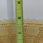 Imperial Glass Square Beaded Block Amber Plate Art Deco Starburst 1930s Vintage