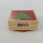 Vintage Christmas Wooden Rubber Stamp Set Snowman Tree Crafts