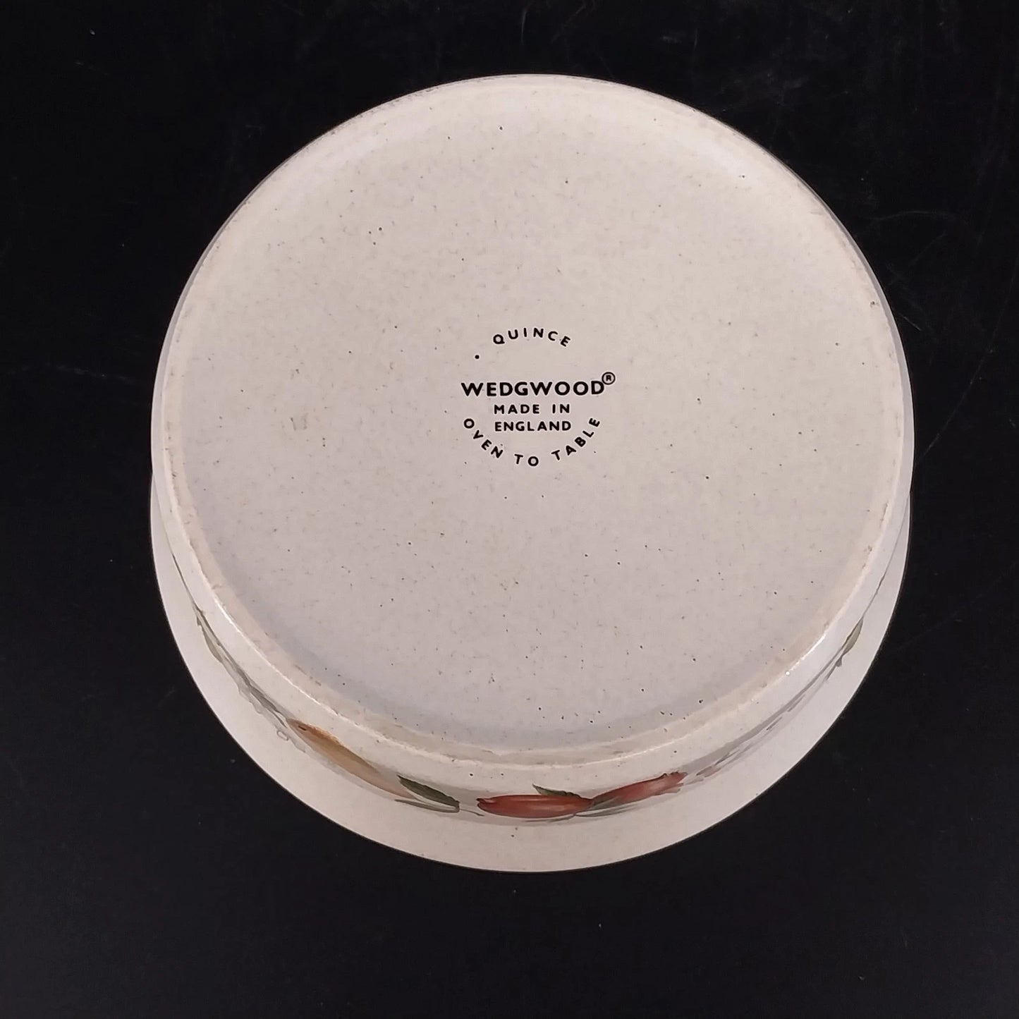 Wedgwood Quince Dessert Bowl 5.25” Oven to Table Fruits Ring England Pottery Vtg