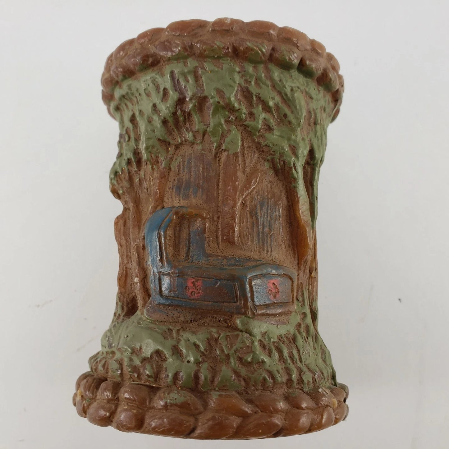 2 Alpine Originals Pillar Candles 1978 Kids Dog Doll Lamb Hand Painted Hong Kong