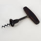 WILLIAMSON'S Corkscrew Wine Bottle Opener Flat Wood T Handle Boot Lever 5.5" Vtg
