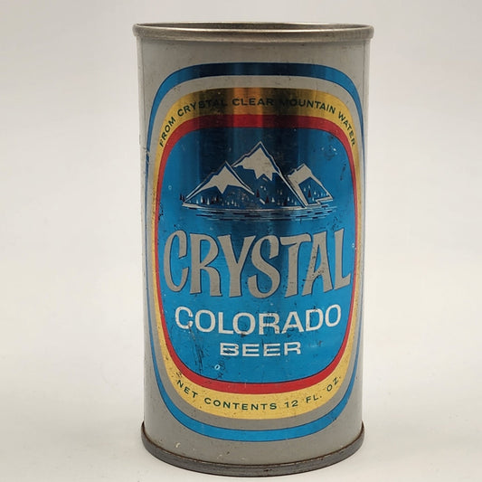 Crystal Colorado Beer 12 oz Aluminum Edge Pull Top Tin Empty Can Pueblo CO 1972