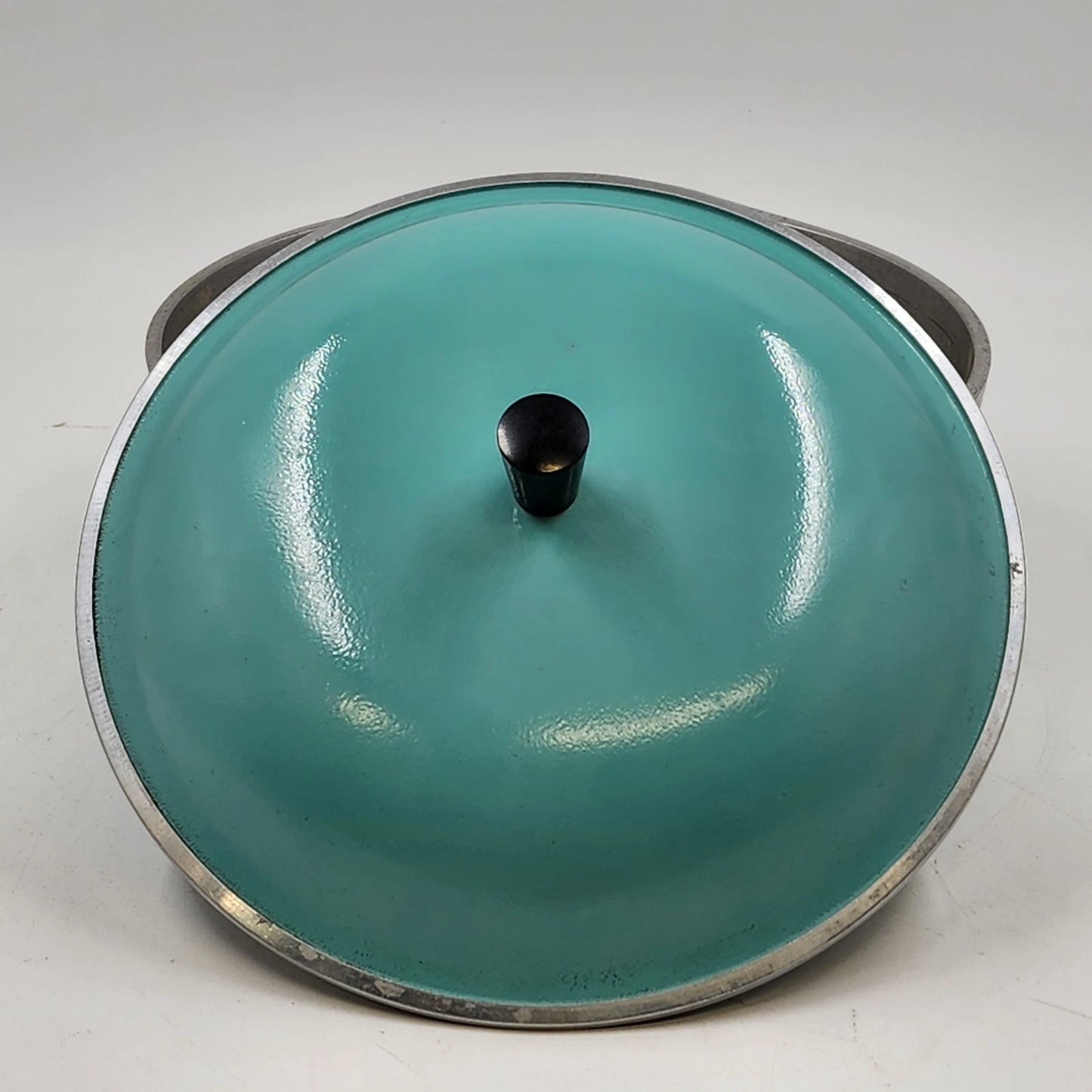 Club Aluminum 4 Qt Dutch Oven Turquoise 10" Stock Pot w/ Lid Vintage 1960s