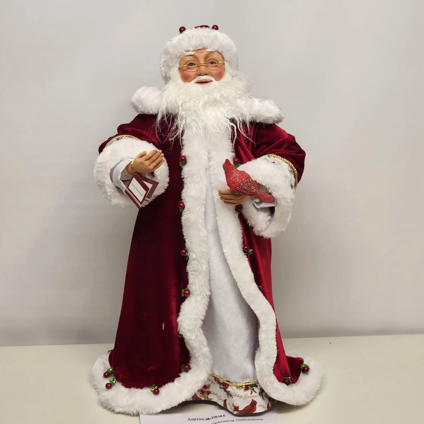 Ashton Drake 24" Santa Claus Winter Blessing Musical Doll by Vander Logt w COA