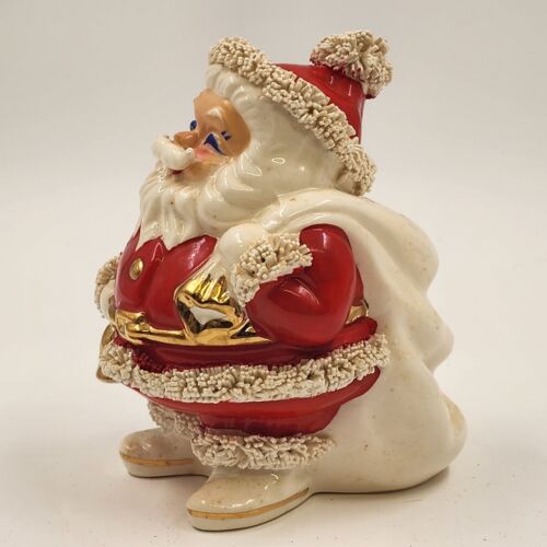 Spaghetti Santa Claus Bank 1960 Vintage Midcentury Japan Display Insert Orig Box