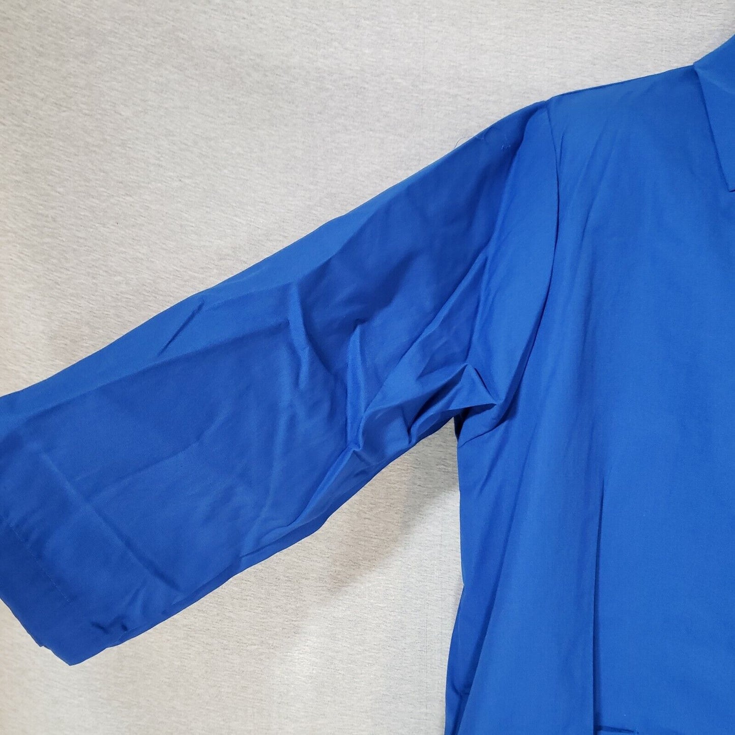Royal Blue Women's Smock XL Fame Fabrics K72 ¾ Length Sleeves Counter Coat