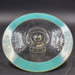 Reverse Painted Glass Tidbit Tray French cottage tableware Blue 11" MCM Server