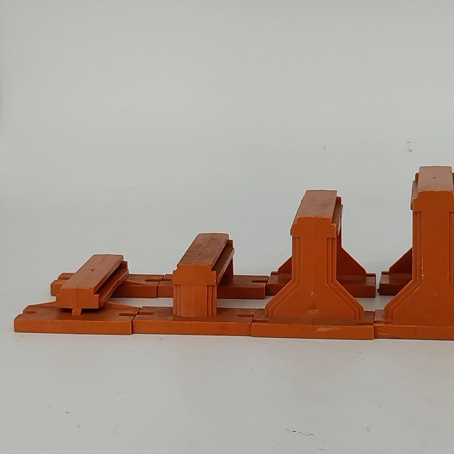 Lot of 11 American Flyer S Gauge Orange Trestles Vintage