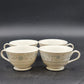 4 English Garden Footed Cups Coffee Tea Fine China of Japan 1221 3.5"d x 2.5"h