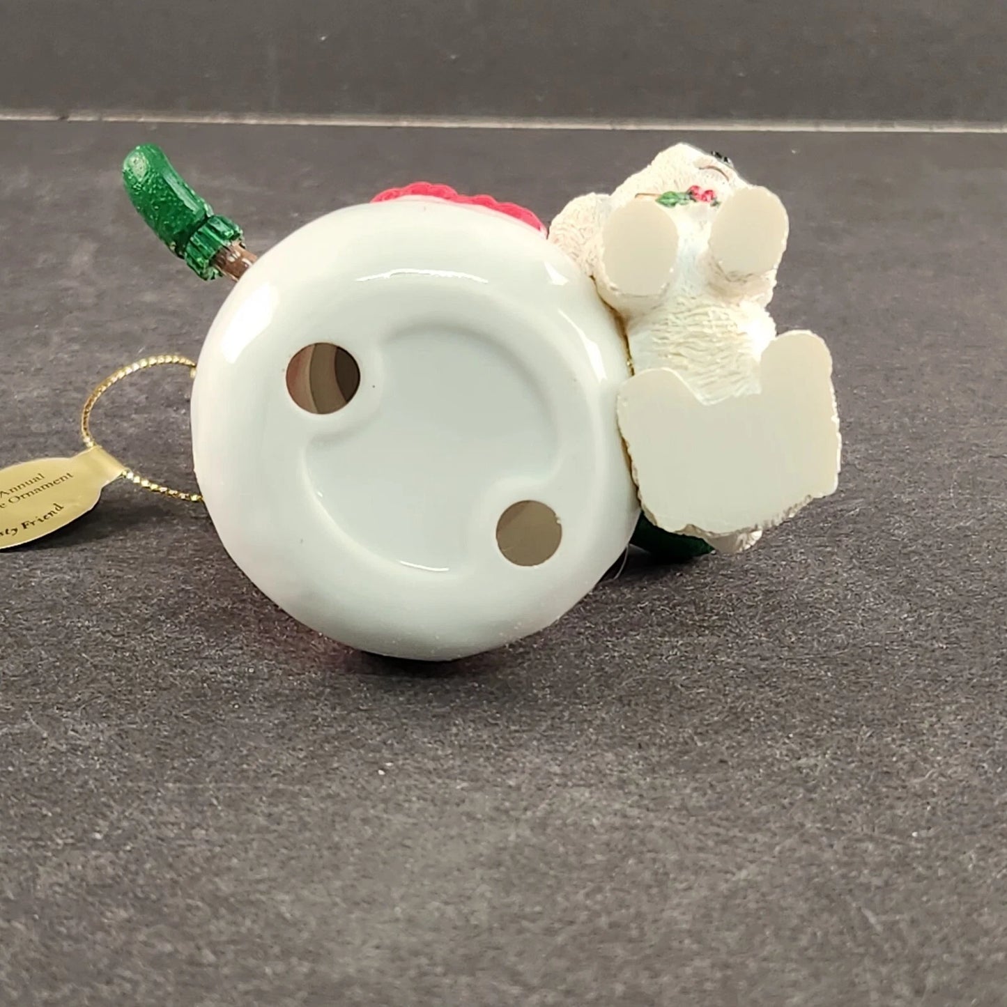 Bichon Frise Frosty Friends Danbury Mint 2012 Christmas Ornament Snowman Dog