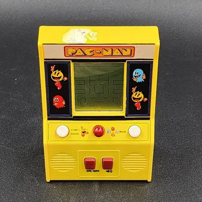 PAC-MAN Bandai Hand-Held Yellow Video Game 09521 Namco Tested Works 2"x4"