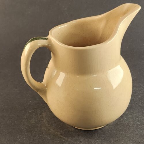 Watt Pottery Ovenware Medium Tear Drop Pitcher w Handle Red Bud Vintage 5½" 16oz