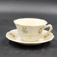 Royal Doulton June Garden Cup & Saucer Fine China Floral Crazing England Vtg