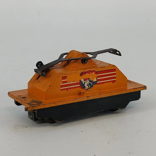American Flyer Handcar/Railroad Accessory 740 S Gauge Orange A C Gilbert As Is