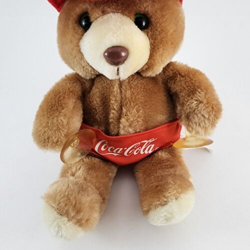 Coca-Cola Critters Cody Bear Plush 1988 Window Clinger Toy
