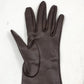 Miss Aris Just Kidding Brown Nylon Brown Dress Gloves Size 6.5 Small MCM NEW