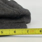Wool Nylon Ear Flap Cap Charcoal Gray Winter Hat XL Heavy Soft Warm USA Vintage