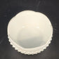Vintage Indiana Milk Glass Diamond Point Candy Dish Footed Bowl