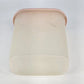 Tupperware 1614-2 Modular Mates Storage Container 9" w Pink Lid 1616-6 Vintage