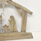 Hobby Lobby Wood Nativity Silhouette Rustic Christmas Decor 24x21