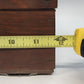 Wood Shadow Box Display Case Glass Door 14 Cubbies Wall Mount 16" Vintage