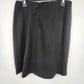 Chelsea Theodore Black Pencil Skirt Women's 10 Faux Leather Panel Zip China
