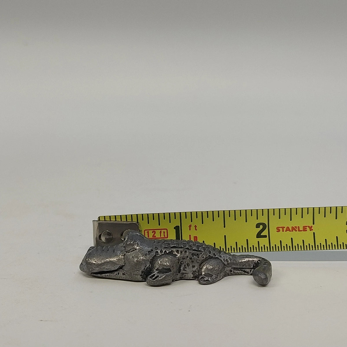 3Pcs Pewter Pelican Alligator Whimsical Creature Miniature Animal Figurines