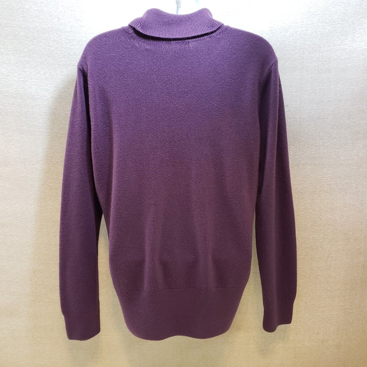 The Tog Shop Women's Large Purple 100% Acrylic Turtleneck Knit Pullover Top