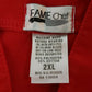 Fame Fabrics 30405 C10P Red 2XL Chef Coat 10 Button