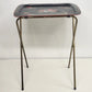 4 Cal-Dak TV Trays Carriage & Stagecoach Black Folding with Stand Vintage
