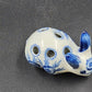 Blue White Porcelain Bunny Rabbit Flower Frog 4.5" 5 Holes Floral Holder