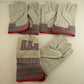 3 Pr Split Cowhide Leather Palm Gloves w 2½" Rubberized Safety Cuff Size Small