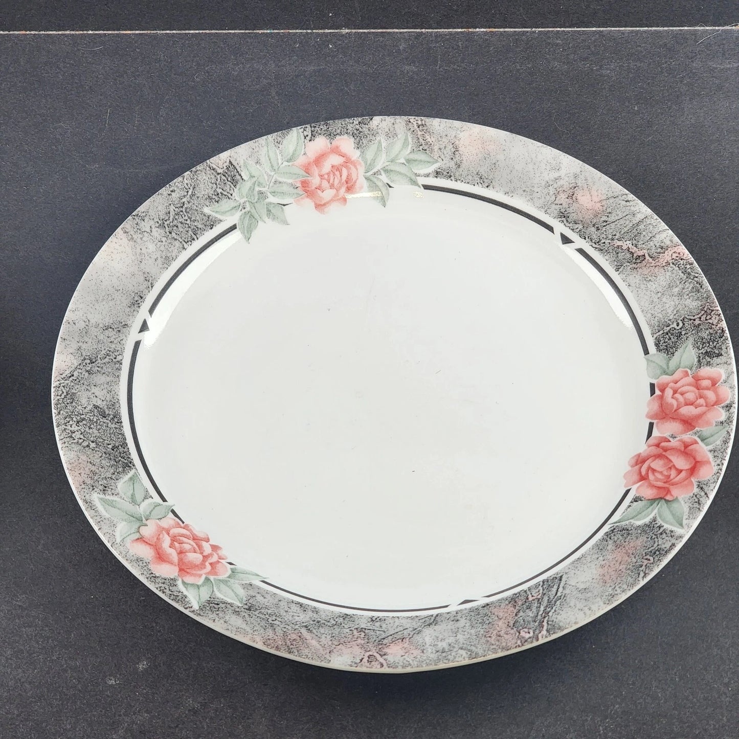Corelle Occasions Silk and Roses 4pc Place Setting Corning USA Microwavable 1991