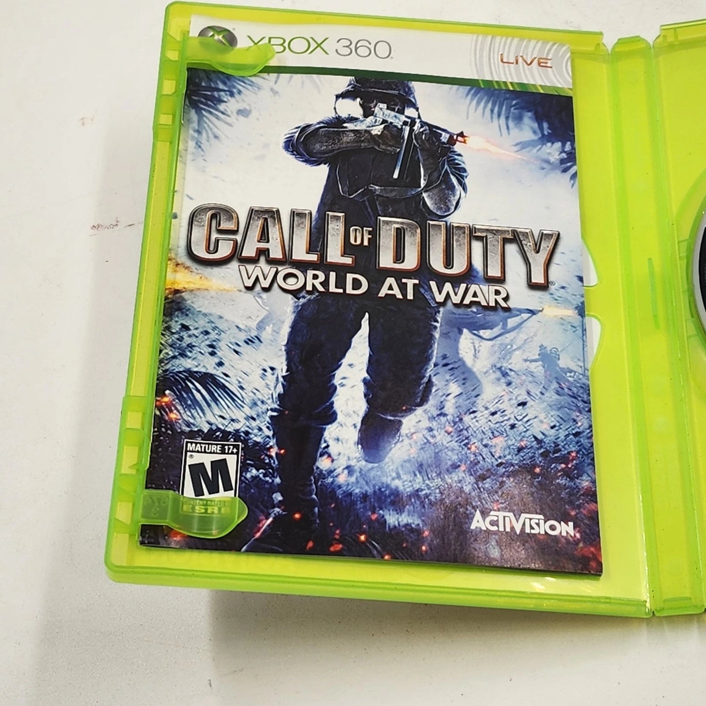 Call of Duty World at War Microsoft Xbox 360 2008 Video Game Console Activision