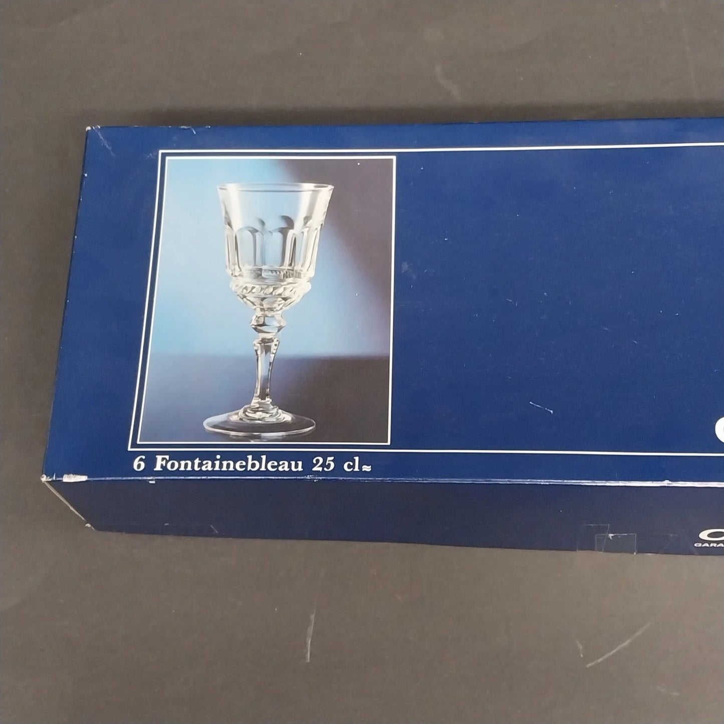 Cristal D'Arques Chantilly 25 cl Wine Glasses Set of 6 Original Box Arc France