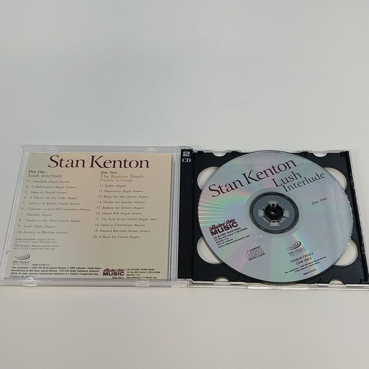 Stan Kenton Lush Interlude The Kenton Touch 2 CD Set CCM-356-2 2003