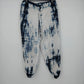 Khakis & Company Women's Blue White Tie-Dye Harem Balloon Boho Pants Medium
