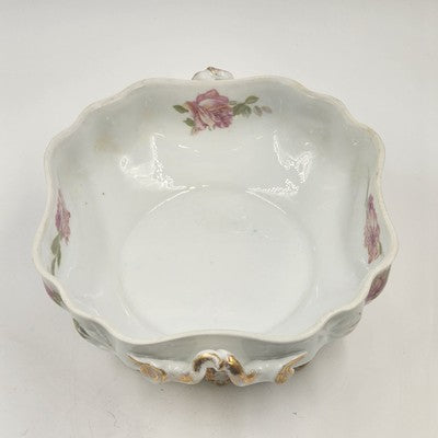Rosenthal RC Monbijou Soup Tureen w/ Lid Bavaria Pink Roses Gold Scalloped VTG