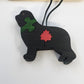 Prairie Dog Pottery Dog Puzzle Christmas Ornaments Wood 3 Pc Handmade Canada