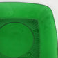 Anchor Hocking Charm Forest Green Square Luncheon Plate 8.25" Collectible Glass