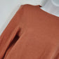 Talbots Petites Women's MP Orange 100% Cashmere Crewneck Sweater Pullover Ribbed