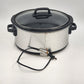 Hamilton Beach Portable Slow Cooker Crock Pot 6 Quart Black Silver 33665 10"x7"