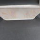 Frosted Clear Glass Leaf Cut Serving Dish Oblong Octagon Bowl Indiana Glass