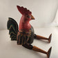 ROOSTER Large Carved Wooden Hand-Painted Hinged Joint Puppet 13" Seated 20" Long