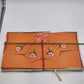 Orange Avacado Set 4 Place Mats 17"x12" & 4 Napkins 7" Sq Floral Style No 864