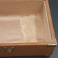 Brown Naugahyde Overnight Train Makeup Case 12" Mirror Liner Water Damage 1950s