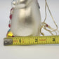 Northlight Snowman Glass Christmas Ornament 5" Hand Painted Gifts Scarf Tree Vtg