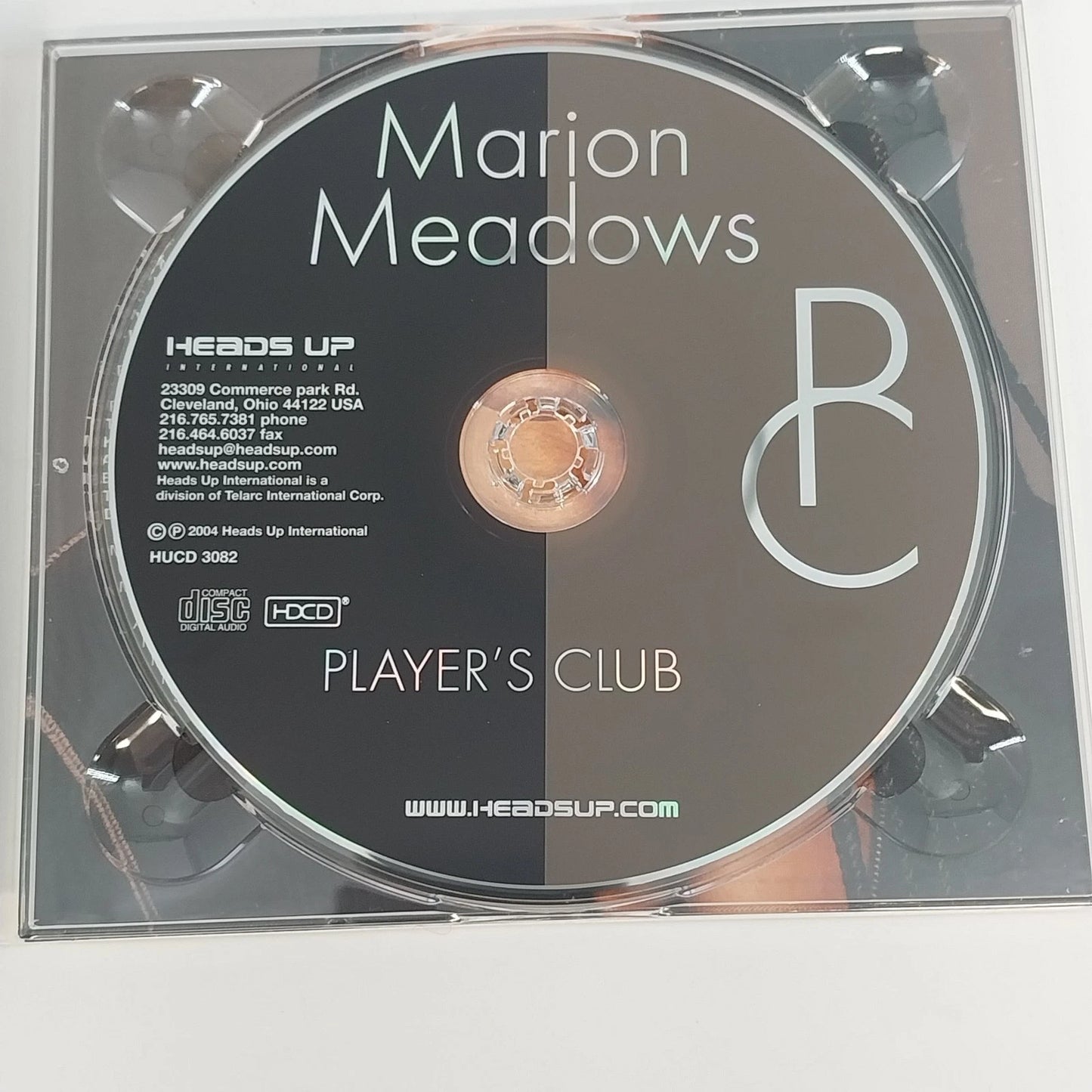 Marion Meadows Player's Club CD Smooth Jazz Saxophone Album 2004 HUCD 3082 USA