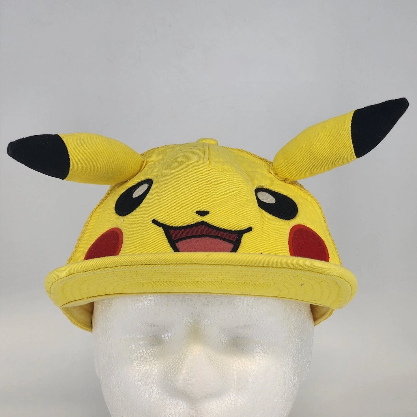 Pokemon Pikachu Yellow Mesh Trucker Hat with 3D Ears Snapback