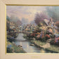Thomas Kinkade Lamplight Bridge Ltd Edit Canvas 20x16 Hand-Highlighted 259/2950